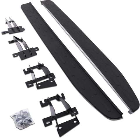 Predator4x4 Aluminium ABS Heavy Duty Black Side Steps Running Boards Bolt On Sidesteps Foot Rail Sills Compatible With Land Rover Discovery 5 L462 2017+