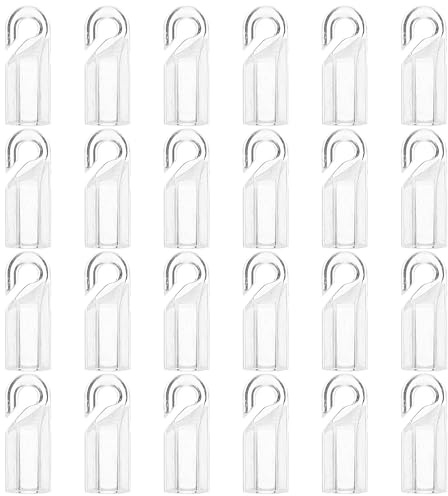 NUOBESTY Crochets de Tringle à Stores en PVC Transparent 24 Pièces Crochets de Remplacement pour Stores Vénitiens Accessoires Suspendre Pièces Détachées pour Rideaux et Volets Roulants