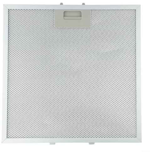Rostfritt stål köksfläktfilter 320 x 320 x 9 mm metall fettfilter 5-lager galler reservdel för köksavluftssystem silver