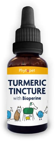 Phytopet Turmeric 30ml |100% Natural Herbal Remedy | Anti-Inflammatory, Anti-Viral, Potent Liver and Digestive Tonic |for Dogs, Cats, Horses, Birds and Small Mammals