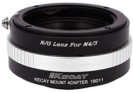 KECAY Objektiv Adapterring für Nikon G Objektiv auf MFT Micro 4/3 M4/3-Mount-Kameras kompatibel mit Olympus P3 PL5 PL6 PM1 E-M5 E-M1 kompatibel mit Panasonic GX7 G10 G5 GF2 GF3 GF5 GF6 GX1 N/G - M4/3