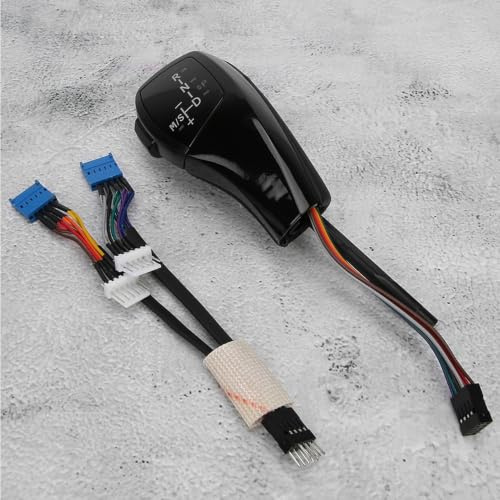 Aramox LED Schalthebel F30 Stil für E90 E91 E92 E93 E84 E89 Automatik – Pechschwarz – LHD Gangwahlhebel mit Beleuchtung