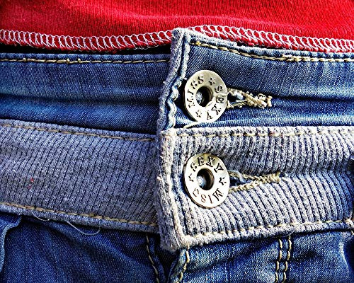 Pants Button Female Denim Jeans Fashion Trousers-20 Inch by 30 Inch Laminated Poster with Bright Colors and Vivid Imagery-Fits Perfectly in Many Attractive Frames Multi