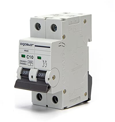 Aigostar Interruttore Magnetotermico 2P Curva C, In=10 A
