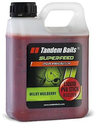 Tandem Baits SuperFeed Liquid PVA Stick Booster Milky Mulberry Carpas,Pesca Carpas sin esfuerzo,Accesorios de carpas para profesionales y pescadores aficionados, 1000 ml
