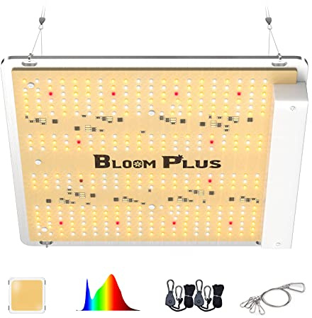 LED Grow Lampe Bloom Plus BP1000 Pflanzenlampe LED Vollspektrum LED Grow Light für Indoor Gartenarbeit Gemüse und Blumenpflanzung Pflanzen anzuchtlampe mit 336 Samsung Dioden