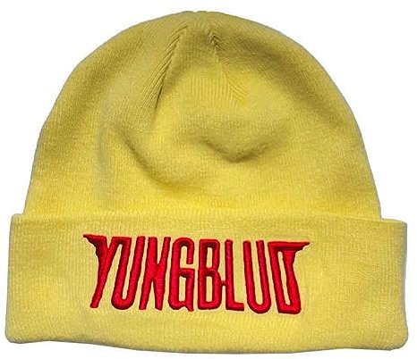 Yungblud Mütze Beanie Rot Logo Nue offiziell Unisex Gelb One Size