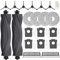 Kit d'accessoires pour Dreame L10s Pro Ultra Heat/ L10s Ultra Gen 2/ X30 Ultra/MOVA E30 Ultra, JKOISL 2 brosses à roulettes, 6 sacs à poussière, 4 serpillères, 6 brosses latérales, 2 filtres