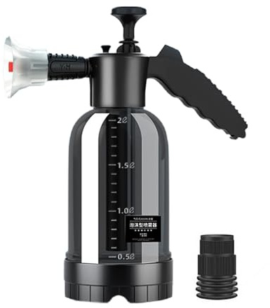 2L Auto Schaumsprüher, Auto Schaumpumpe Gu-n Handheld Autowaschsprüher mit Düse Manuelle Schaumkanone für Reinigung Garten und Auto Elektrisch