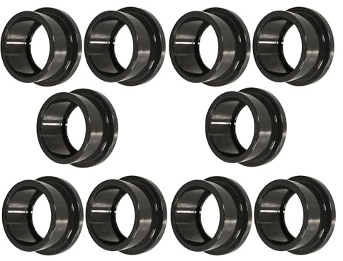 HAF 10x PVC Fittings Bundbuchse mit 50mm | Klebemuffe x Flansch | Ersatzteil aus grauem PVC-U | PN16 für Kugelhahn, Rückschlagventil, Poolfitting, Poolverrohrung, Druckleitung, Rohrleitung & Teich