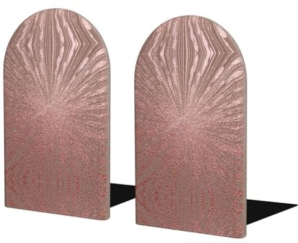 Stehsammler aus Buchenholz, rutschfest, für Regale, zum Organisieren und Aufbewahren von Bürobedarf, Roségold / Rosa
