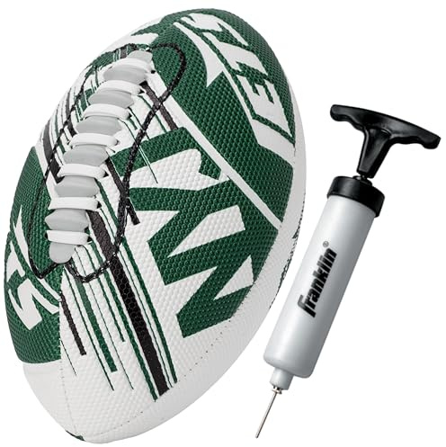 Franklin Sports NFL New York Jets Fußball – Jugend-Mini-Fußball – 21,6 cm, Schaumstoff, Teamspezifisch, 1 Stück