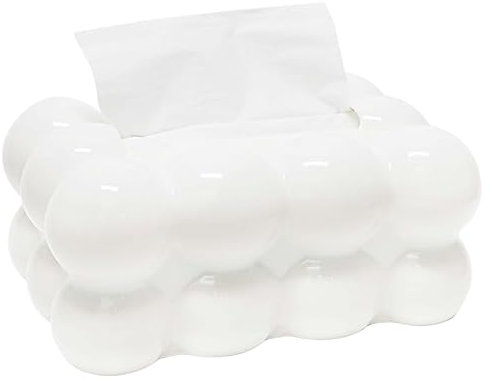 Zuckerwatte Box für Taschentücher,Tücherbox Taschentuch Boxen,Kreativ Kosmetiktücher Tücherbox,Haushalts Wohnzimmer Tissue Box,Kosmetiktuchspender für Badezimmer Küche Wohnzimmer 19.5 x13 x 9 cm