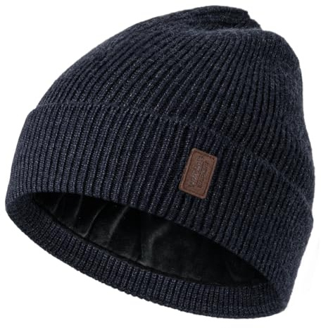 Wmcaps Mütze Herren mit Dickem Warmem Weichem Fleece-Futter | Klassische Modelle, sicherer Sitz, Versatile All-Day, für Outdoor-Arbeiten, Geschenke für Papa und Ehemann