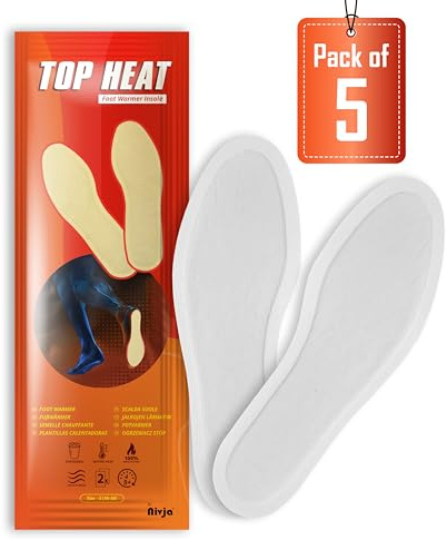Top Heat Foot Warmers - 8 Hours Warm Foot - Air Activated - Instant Heat Heat - Small (36-38)