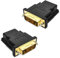 Neoreser 2 Pcs Adaptador HDMI Hembra DVI(24+1) Macho Conector Conversor, 1080P Full HD para Monitores PC o Proyectores, Dispositivo de Interfaz HDMI