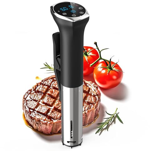 Karinear Bâton de cuisson sous vide | Stick sous vide 1400 W | 10-90 °C, minuterie 1-99 minutes | Circulation à 360° | Suvide Garer stick