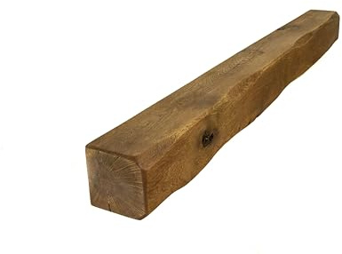 oakleys oak Genuine Solid Oak Beams for Fireplaces- Oak Floating Shelf for Home Decor- Rustic Shelves to Decorative Logs for Fireplace- Lightly Worked- Beam Size(90x12.5x12.5) Cm
