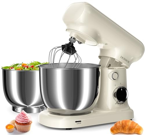 Frullatore Con Doppia Ciotola, 2,5 L + 3 L, Decespugliatore Elettrico A 10 Marce, 1500 W, Incluso Uovo, Coclea E Raschietto Piatto Per Cottura Domestica E Quotidiana