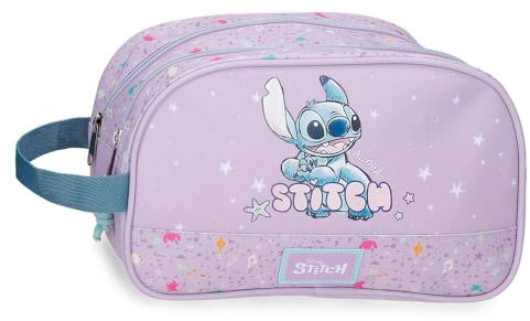 Joumma Disney Lovely Stitch Beauty case viola 26 x 16 x 11 cm Poliestere