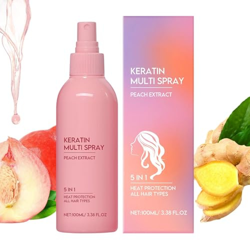 Spray Anti-Frizz para el Cabello Niebla Acondicionadora Hidratante con | Gel Alisador Capilar 5 en 1 100 ml Reparación para Diario, Baño, Hogar, Viaje, Salón, Mujeres y Hombres