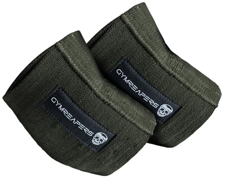 Gymreapers Elbow Compression Cuff for Weightlifting, Powerlifting – Support & Relief for Tendonitis, Stability, Tennis Elbow, Strength Training & Injury Recovery (Green, 13)
