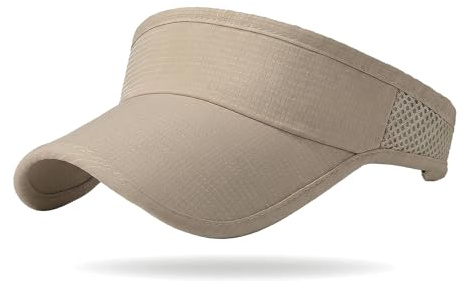 LISHIHE Visor Cap Herren Sonnenschutz,Sonnenhut Damen Atmungsaktiv,Sonnenvisier Unisex Leichte Golf Cap Tenniskappe mit Klettverschluss Für Tennis Running Golf Wandern