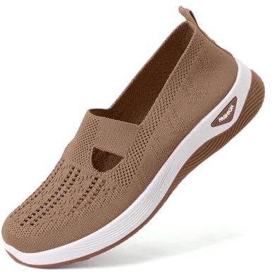 scarpe senza lacci donna, Scarpe Ortopediche Donna, Estive Senza Lacci Ginnastica Scarpe Slip On da Corsa Camminare Comode Morbida Sneakers Traspiranti Leggere Antiscivolo Sneakers Diabetici, 41