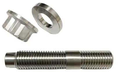 Tubo Scarico Punta Silenziatore Viti Prigioniere Flangiate In Lega Di Titanio Per Collettore Di Aspirazione O Scarico Di Parti Di Automobili M8 X1.25MM X 45MM E M10X1.25PX55L