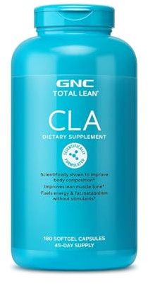 GNC Total Lean Premium CLA 3-6-9 | Improves Body Composition & Muscle Tone, Fuels Energy Without Stimulants, Supports Cardiovascular & Joint Health | 120 Softgel Capsules