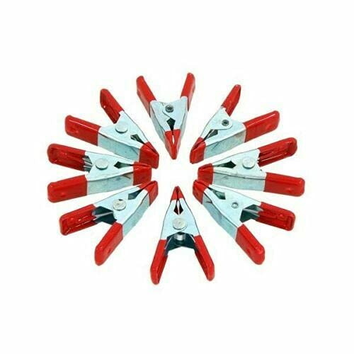 8 x 50mm Small Strong Metal Spring Clamp Set Clips Soft Grip 2 inch Crafts UK, 4