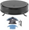 Fockety Roboter-Staubsauger, 2000 Pa Starke Saugkraft, Leiser, Schlanker Roboter-Staubsauger mit APP-Steuerung, 2-in-1-Staubsauger und Wischmopp, Ideal für Tierhaare, Teppiche, Harte Böden (Schwarz)