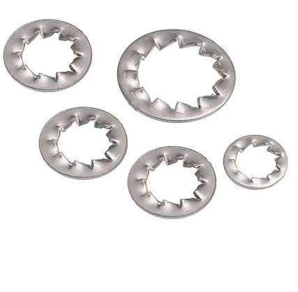 FEEIMOL M16 Rondelles Dentelées Rondelles de Blocage en Acier Inoxydable Joint Denté Interne Rondelle Dentelée (10 Pièces)