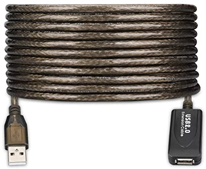 Ewent Cavo di Prolunga da 5 metri, USB 2.0, da Maschio A a Femmina A, Cavo Amplificatore 480 Mbps per Stampante, Mouse, Tastiera, Hub, Pendrive, Controller, Occhiali VR, Unità Esterna