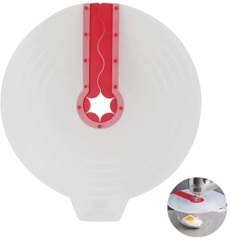 Universal Spritzschutz Rührschüssel, Silikon Rührschüssel mit Spritzschutz, Spritzschutz Schüssel Deckel, Verhindert Lästiges Spritzen des Teigs Beim Mixen, 31cm