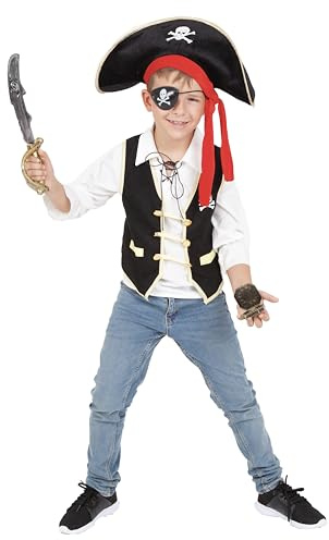 RUBIE'S Piratförklädnad för barn - en storlek (5–8 år)