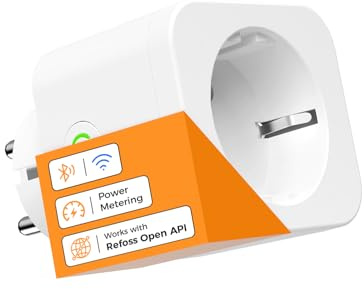 Refoss Prise Connectée WiFi 16A, Accès API Locale, Compatible avec Home Assistant, Alexa et Google Home, Stockage Local et Surveillance Énergie,Protection contre Surtension, Surcharge et Surintensité