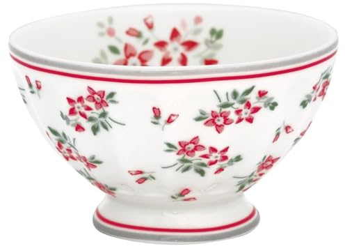 GreenGate - Mini-Schale, French Bowl - Medium - Avery - White - H6 x Ø10 cm - Volumen: 0,18 L