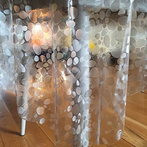 Home Direct PVC Tischdecke Transparente, Geprüfter Tischschutz, pflegeleicht und abwischbar, Rund 160 x 62 cm