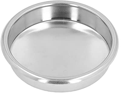 Back Flush Blind Filter, 58MM Stainless Steel Backflush Insert Metal Blind Filter Semi Automatic Coffee Machine Backflush Cleaning Disc
