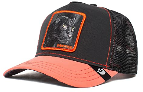 Goorin Bros., The Farm Glow Cats Collection - Cappellino trucker unisex, si illumina al buio, tonalità scure, taglia unica, Taglia unica