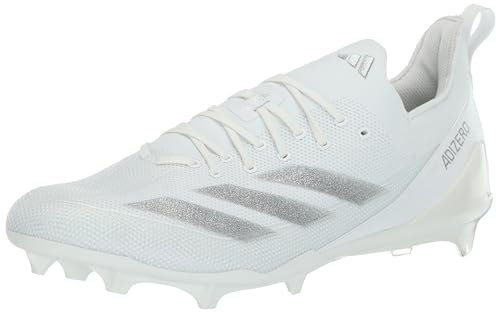 adidas Tenis Adizero Ghost para hombre, Blanco/plateado metálico/blanco, 13