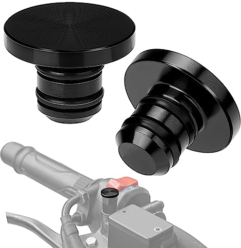 KEMIMOTO 2 Piezas M10 Tapa Ciega de Espejo de Tornillo CNC Aluminio Pernos Roscados(1 izquierda y 1 derecha)