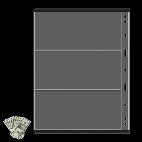Goowafur Papiergeld-Sammelalbum | Münzhalteralbum,Transparentes Münzsammelbuch, Währungssammelbuch für tragbares Neujahrsgeschenk