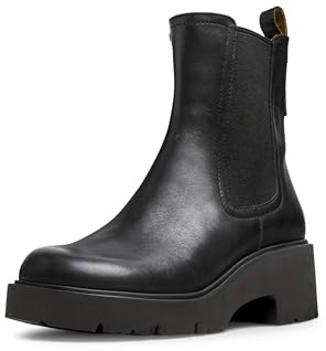 Camper Milah K400575, Chelsea Botín Mujer, Negro 016, 39 EU