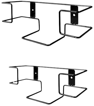 Single Glove Holder for Wall Mount, Wire Rack Disposable Napkin Gloves Box Holder, White Durable Metal Organizer Glove Dispenser for Food Service, Lab, Office, Home, and Garage (Color : 1, Size : La