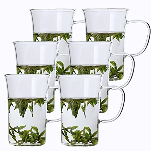 Tasses Tasse à café en verre épais transparent avec poignée, essentiels d'appartement for premier appartement, ensembles de verres à boire, grandes tasses à café en verre, verre à expresso, tasses à t
