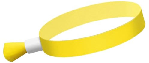 Sunmeit 100 StüCk Stoff-Event-ArmbäNder, Farbige ArmbäNder für Veranstaltungen, für Leichtes Konzert-Armband (Gelb)