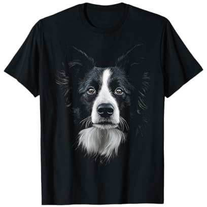 Border Collie Hundemotiv Haustier Illustration Border Collie T-Shirt