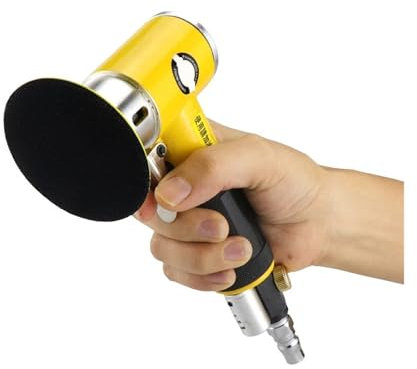 Máquina pulidora neumática Mini lijadora de aire Orbital de 2 pulgadas/3 pulgadas, pulidora neumática, herramientas de aire, pulidora Orbital de doble acción Para trabajos de carpintería y detalles(HF